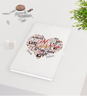 BK Gift Kişiye Özel Sevgililer Günü Beyaz Defter-118