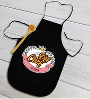BK Gift Kişiye Özel Big Chef Siyah Mutfak Önlüğü-3