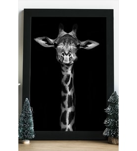 Zürafa Giraffe Ahşap 24x33 cm Tasarım Çerçeve