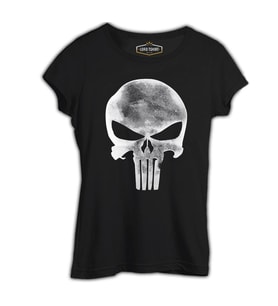 Punisher - Logo Siyah Kadın Tshirt