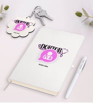 BK Gift Kişiye Özel Doktor Beyaz Defter Kalem ve Anahtarlık Hediye Seti-12 (Model 1)