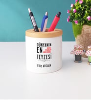 Teyze Tasarımlı Kişiye Özel Hediye Teyze Kalemlik
