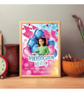Balonlu Çocuk Doğum Günü Posteri