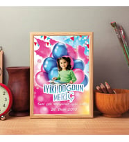 Balonlu Çocuk Doğum Günü Posteri