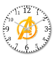 A De Avengers Duvar Saati Bombeli Gercek Cam