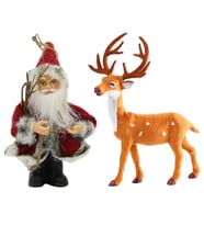 Yılbaşı Noel Baba - Geyik Dekor Süs Seti