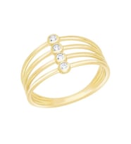 Diamond Line-Gülaylar Altın 14 Ayar Trend Yüzük
