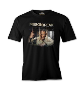 Prison Break - Back Siyah Erkek Tshirt