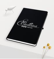 BK Gift Kişiye Özel Ortodontist Temalı Siyah Defter - 1