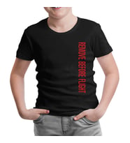 Uçuş - Remove Before the Flight Siyah Çocuk Tshirt