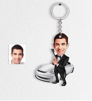 BK Gift Kişiye Özel Bay Özel Ajan Karikatür Anahtarlık  1