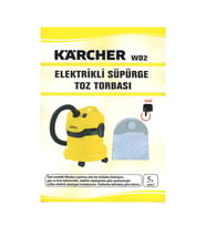 Karcher Uyumlu WD 2 Süpürge Sentetik Toz Torbası 10 Adet