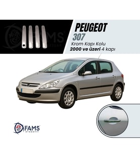 Peugeot 307 Krom Kapı Kolu 4 Kapı 2001 ve üzeri P. Çelik