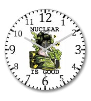 Nuclear is Good Duvar Saati Bombeli Gercek Cam
