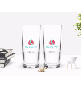 BK Gift Kişiye Özel Renkli Baskılı Eskişehir Tasarımlı Turistik İkili Rakı Bardağı Seti-1 (Beyaz)