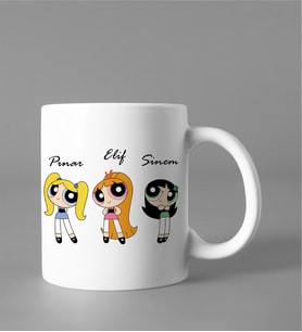Powerpuff Girls Kupası Kişiye Özel