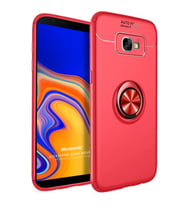 Microsonic Samsung Galaxy J4 Core Kılıf Kickstand Ring Holder Kırmızı