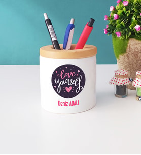 Love Yourself Tasarımlı Kişiye Özel Hediye Kalemlik