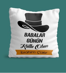 BK Gift Kişiye Özel Babalar Günü Temalı Yastık 24626
