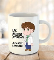 Doktora Özel İnci Beyazı Kupa Bardak - 26