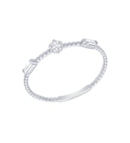 Diamond Line-Gülaylar Altın 14 Ayar Baget taşlı Yüzük
