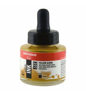 Talens Amsterdam Acrylic Ink 30ml 227 Yellow Ochre