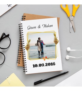Fotoğraflı - İsimli Defter Kişiye Özel