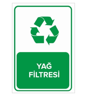 MIGNATIS - Geri Dönüşüm Yağ Filtresi Levhası - Sac Malzeme 35x50cm