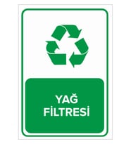 MIGNATIS - Geri Dönüşüm Yağ Filtresi Levhası - Sac Malzeme 35x50cm