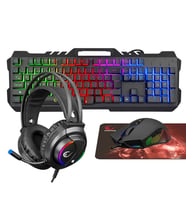 Rampage Fitment Gaming Oyuncu Klavye Mouse Kulaklık Mousepad Set