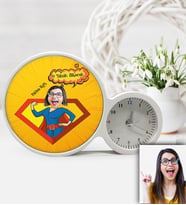BK Gift Kişiye Özel Anneler Günü Temalı Saatli Sihirli Led Ayna Sla3