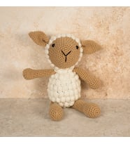 HelloBox Premium El Yapımı Amigurumi Kuzu Uyku Arkadaşı %100 Doğal Pamuk El Yapımı Örgü Oyuncak Kuzu