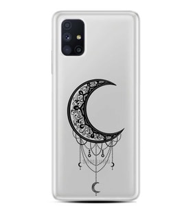 Kılıfland Samsung Galaxy M31S Kılıf Silikon Resimli Kapak Moon Stok 749