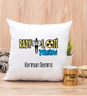 Radyoloji Teknikeri Yastık ve Gold Kupa Bardak
