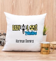 Radyoloji Teknikeri Yastık ve Gold Kupa Bardak