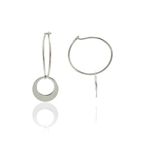 Söğütlü Silver Halka Modeli Küpe
