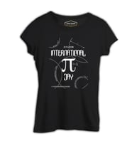 Matematik - Pi 8 Siyah Kadın Tshirt