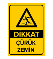 MIGNATIS - Dikkat Çürük Zemin Levhası - Sac Malzeme 25x35cm