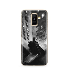 Batman Tasarım Süper Şeffaf Silikon Telefon Kılıfı Samsung A6 Plus