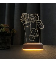 Doğum Günü Hediyesi Minecraft Tasarım 3d Led Gece Lambası