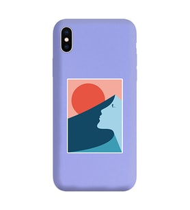 Lila Lansman Telefon Kılıfı Iphone X