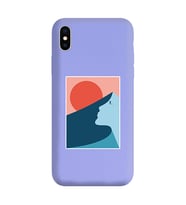 Lila Lansman Telefon Kılıfı Iphone X