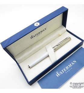 Waterman Hemisphere Silky Beyaz Roller Kalem  İsme Özel Kalem  Hediye Kalem