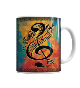 Lota Sol Anahtarı Müzik Kupa Bardak Porselen