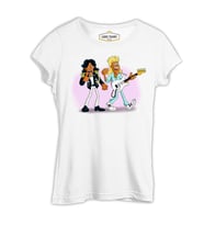 Modern Talking - Gitar Beyaz Kadın Tshirt
