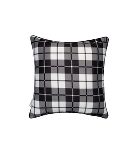 Dekoratif Yastık Kırlent Kılıfı 46x46 cm Çift Taraflı Blackish KR11 Siyah