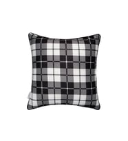 Dekoratif Yastık Kırlent Kılıfı 46x46 cm Çift Taraflı Blackish KR11 Siyah