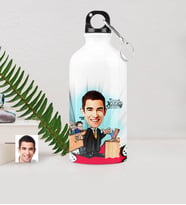 BK Gift Kişiye Özel Bay Avukat Karikatürlü Metal Suluk 500 Ml 3