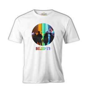 Imagine Dragons - Believer Beyaz Erkek Tshirt