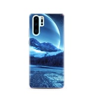 Kış Tasarımlı Süper Şeffaf Silikon Telefon Kılıfı Huawei P30 Pro 